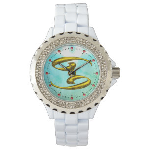 KANKER ZODIAC BIRTHDAY JEWEL AQUA BLUE OPALE Blauw Horloge