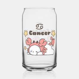 Kanker Zodiac Charm - Schattig Krab-Capped Bunny Blikvorm Glas