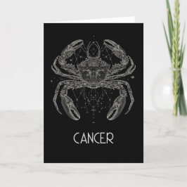 Kanker Zodiac Constellation Blank Gevouwen Kaart