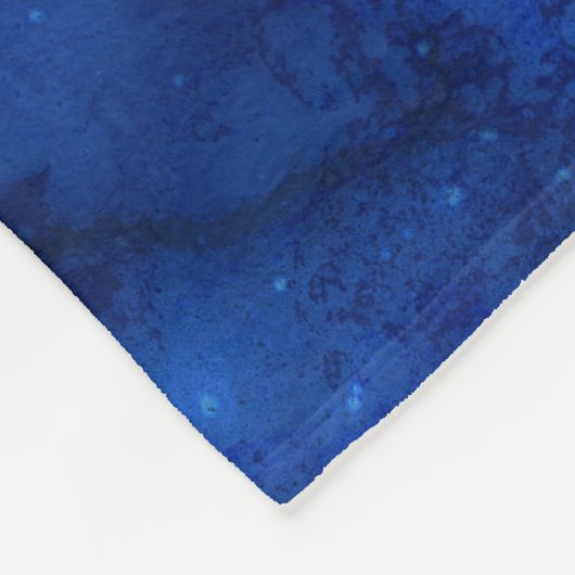 Kanker Zodiac Constellation Blue Galaxy Monogram Fleece Deken (Hoek)