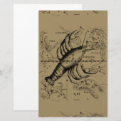 Kanker Zodiac Constellation door Hevelius 1690 Briefpapier (Voorkant / Achterkant)