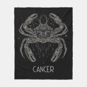 Kanker Zodiac Constellation Fleece Deken (Voorkant)