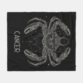 Kanker Zodiac Constellation Fleece Deken (Voorkant (Horizontaal))