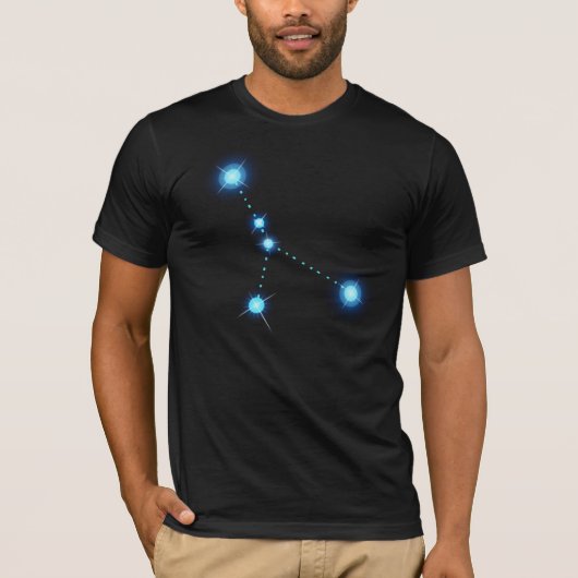Kanker Zodiac Constellation Stars T-shirt (Voorkant)