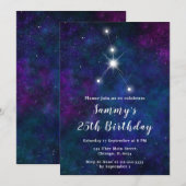 Kanker Zodiac Constellation Verjaardagsfeest Kaart (Voorkant / Achterkant)