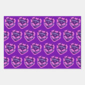 Kanker Zodiac Coquette Hart Verjaardagstaart Inpakpapier Vel (Voorkant 2)