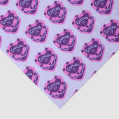 Kanker Zodiac Coquette Hart Verjaardagstaart Tissuepapier (Detail)