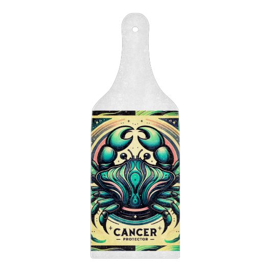 "Kanker Zodiac Crab Design Paddle Snijplank (Voorkant)