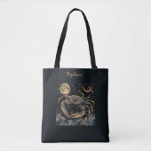 Kanker Zodiac Crab Horoscoop Teken Canvas tas (Voorkant)