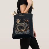 Kanker Zodiac Crab Horoscoop Teken Canvas tas (Dichtbij)