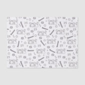 Kanker Zodiac fluistert - Monochroom magisch patro Tissuepapier (Voorkant)