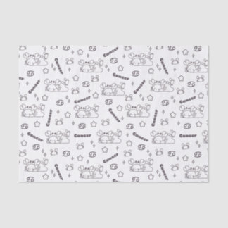 Kanker Zodiac fluistert - Monochroom magisch patro Tissuepapier