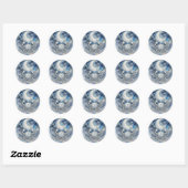 Kanker Zodiac Hemelse Krab en Maan Ronde Sticker (Vel)