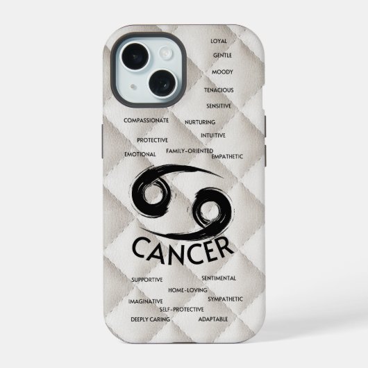 Kanker Zodiac Horoscoop Eigenschappen Meisjes iPhone 15 Case (Achterkant)