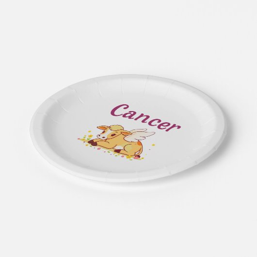 Kanker Zodiac Koe PNG, Schattigee Kanker Papieren Bordje (Gekanteld)