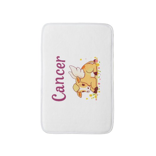 Kanker Zodiac Koe, Schattigee Kanker Badmat (Voorkant Verticaal)