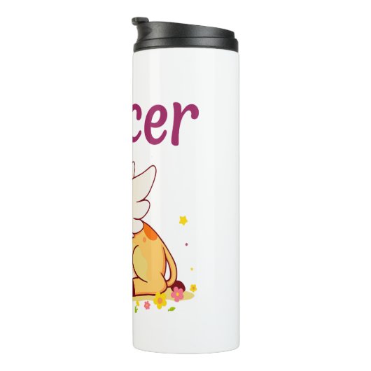 Kanker Zodiac Koe, Schattigee Kanker Thermosbeker (Geroteerd rechts)