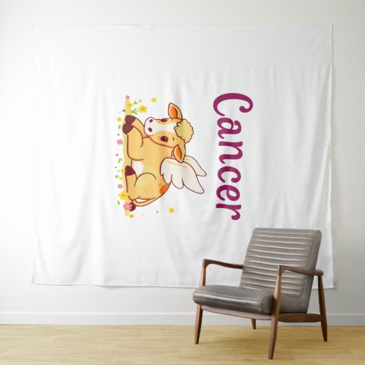 Kanker Zodiac Koe, Schattigee Kanker Wandkleed (In Situ (horizontaal))