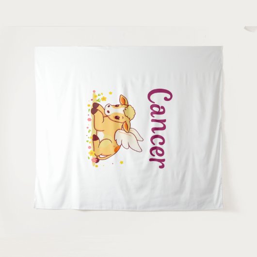 Kanker Zodiac Koe, Schattigee Kanker Wandkleed (Voorkant (horizontaal))