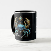 Kanker Zodiac Kunst voor 21 juni–22 juli Mok (Voorkant links)
