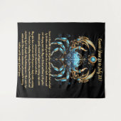 Kanker Zodiac Kunst Wandkleed (Voorkant (horizontaal))