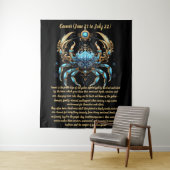 Kanker Zodiac Kunst Wandkleed (In situ)