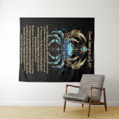 Kanker Zodiac Kunst Wandkleed (In Situ (horizontaal))