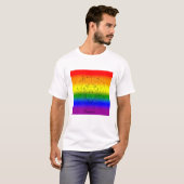 Kanker Zodiac LGBTQ Pride Rainbow Astrologie Ontwe T-shirt (Voorkant volledig)