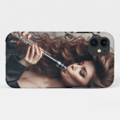 Kanker Zodiac Muzikant Klarinet Case-Mate iPhone Case (Achterkant (horizontaal))