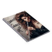 Kanker Zodiac Muzikant Klarinet Notitieboek (Rechterzijde)