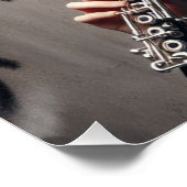Kanker Zodiac Muzikant Klarinet Perfect Poster (Hoek)
