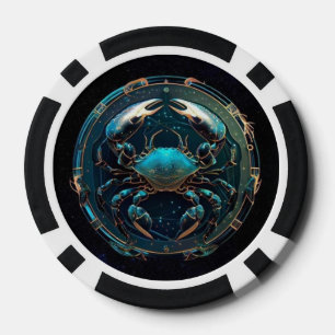 Kanker Zodiac Poker Chips – Krab Horoscoop
