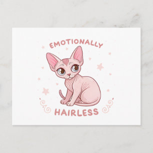 Kanker Zodiac Sfinx Kat Cute Illustratie Briefkaart