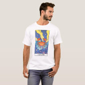 Kanker Zodiac Sign Abstract Art T-shirt (Voorkant volledig)
