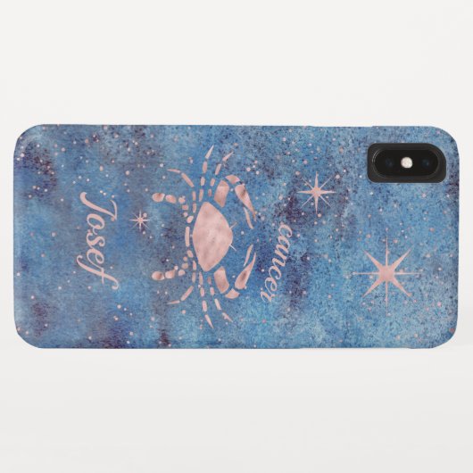 Kanker Zodiac Sign iPhone XS Max. Hoesje (Achterkant (horizontaal))