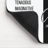 Kanker Zodiac Sign Mousepad, zwart-wit Muismat (Hoek)