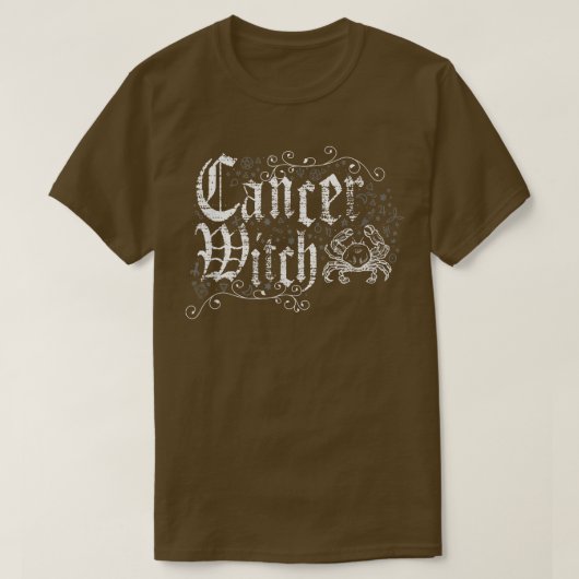 Kanker Zodiac Sign Witch Craft T-shirt (Design voorkant)