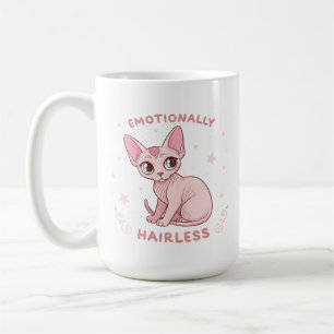 Kanker Zodiac Sphynx Kat Schattige Illustratie Koffiemok