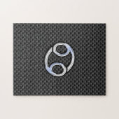 Kanker Zodiac Symbool Koolstofvezelprint Legpuzzel (Horizontaal)