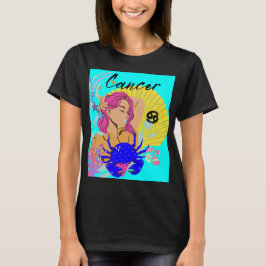 Kanker Zodiac Teken Horoscoop Astrologie Vrouwen T-shirt