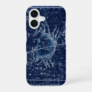 Kanker Zodiac-teken Vintage Illustratie iPhone 16 Hoesje