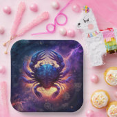 Kanker Zodiac Teken Waterverf Ontwerp Papieren Bordje (Feest)