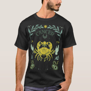 Kanker Zodiac Verjaardag Gift Horoscoop Zodiac Ast T-shirt