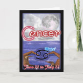 Kanker Zodiac verjaardagskaart Kaart (Voorkant)