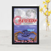 Kanker Zodiac verjaardagskaart Kaart (Gele Bloem)