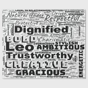 Kanker Zodiac Word Cloud Inspiratie Cadeaupapier