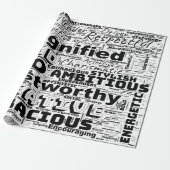 Kanker Zodiac Word Cloud Inspiratie Cadeaupapier (Uitgerold)