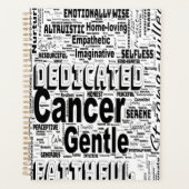 Kanker Zodiac Word Cloud Inspiratie Planner (Voorkant)
