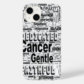 Kanker Zodiac Word Cloud Inspiratie Telefoonhoesje Case-Mate iPhone Case (Achterkant)