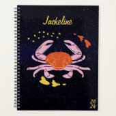 Kanker Zodiak Moderne Galaxy Sky Star Kalender Planner (Voorkant)
